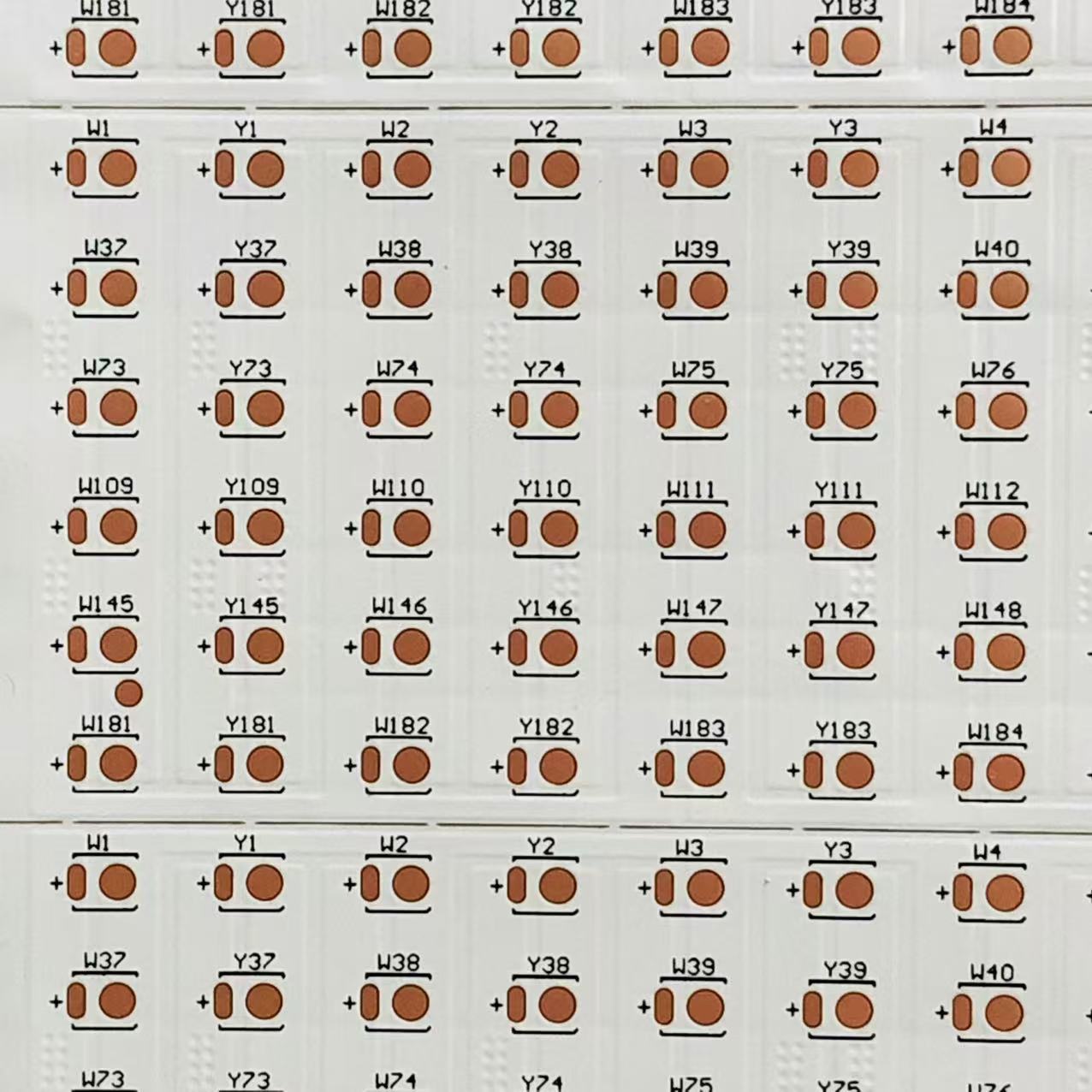 FPC软灯条板2835双色 3V18B12C 432D/PCS 585*39MM*6PCS 双面白膜