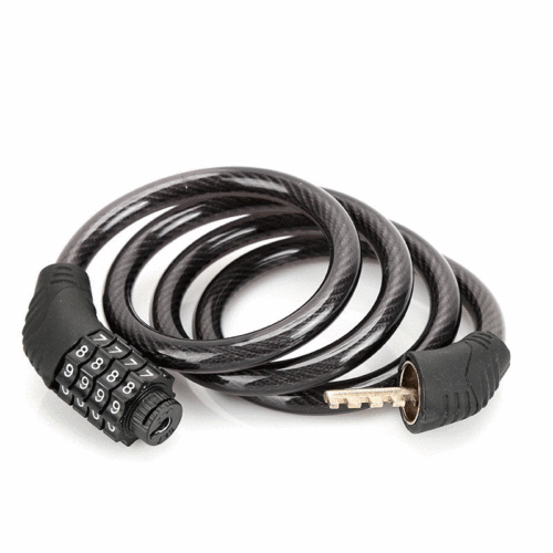 Mountain bike four-digit code lock, bicycle lock, wire chain lock, cycling equipment accessories, Changtong Bicycle Industry