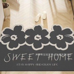 花朵入戶門皮革地墊大門口家用防滑pvc腳墊門墊進門可擦免洗地毯