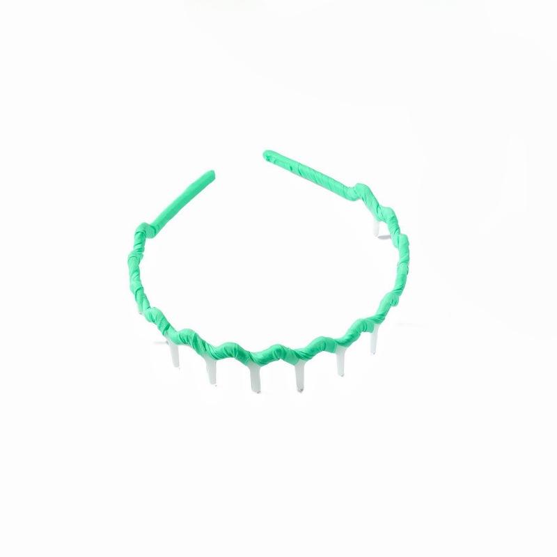 2023 nueva diadema para niños artefacto de cabello roto para mujeres pinza de pelo de presión antideslizante dentada diadema de plástico de tela fluorescente