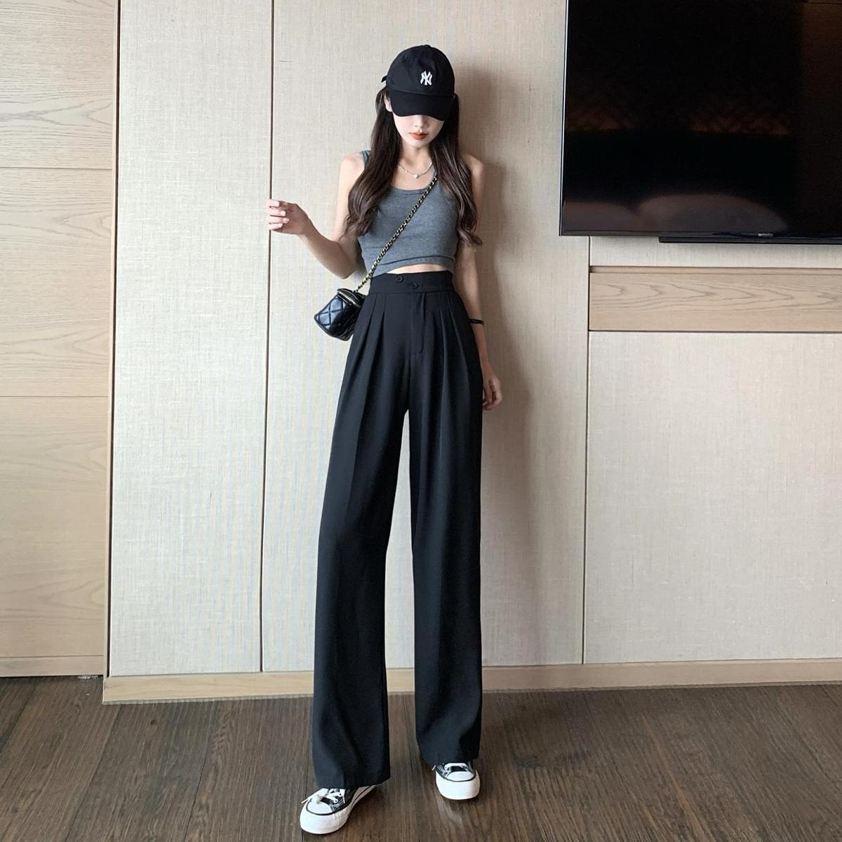 Office, Daily Occasion Women's Office Daily Business Solid Color Full Length Dress Pants