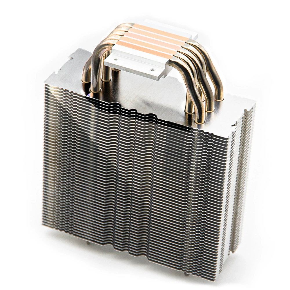 Термопаяльная трубка 5 теплоотвод прямого касания для CPU, тихий вентилятор, совместим с материнскими платами 12-го поколения, крепление-барашек, адаптация для охлаждения