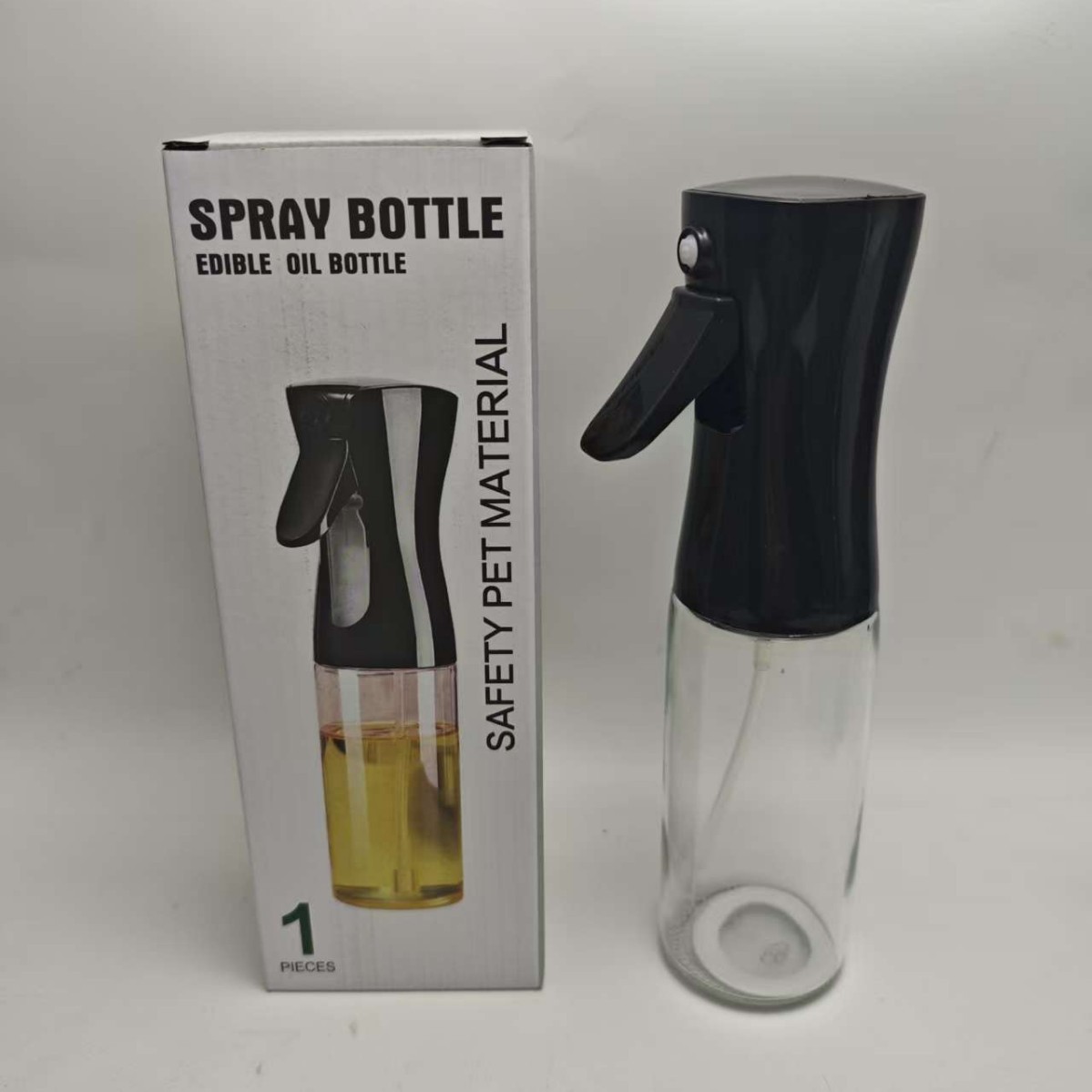 Botella de pulverización de aceite de atomización transfronteriza para cocina doméstica no fácil de colgar frita de aire botella de pulverización de aceite botella de salsa de soja antipresurizada botella de vinagre