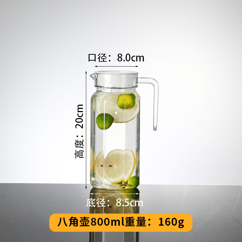 Olla de amarre acrílica, PC resistente a altas temperaturas, tetera fría, tetera gruesa, tetera fría especial para hotel, olla de jugo, almacenamiento de agua en el hogar image 13