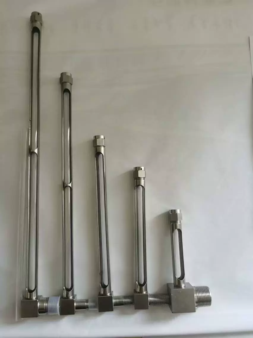 L-образный трубчатый масляный датчик, стеклянная трубка из нержавеющей стали, резервуар для воды, масляный бак, поплавковый тип, L-образный датчик уровня жидкости, датчик M16 * 1,5