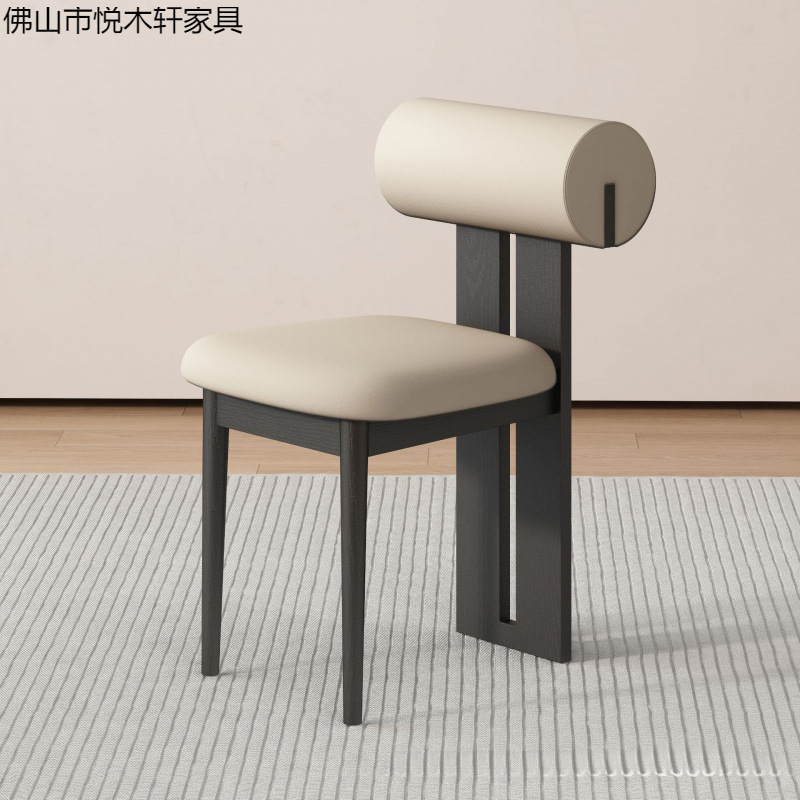 中古实木餐椅法式复古家用靠背椅子北欧设计师休闲河马椅源头工厂|undefined