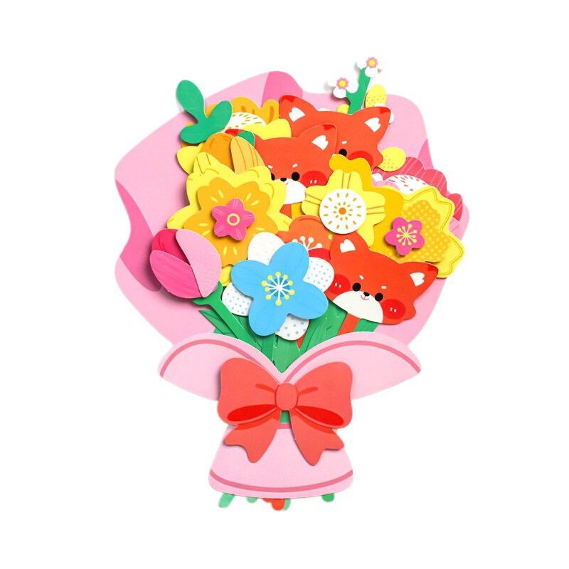 教师节礼物手工diy花束材料包立体贺卡儿童幼儿园感恩送老师卡片|undefined