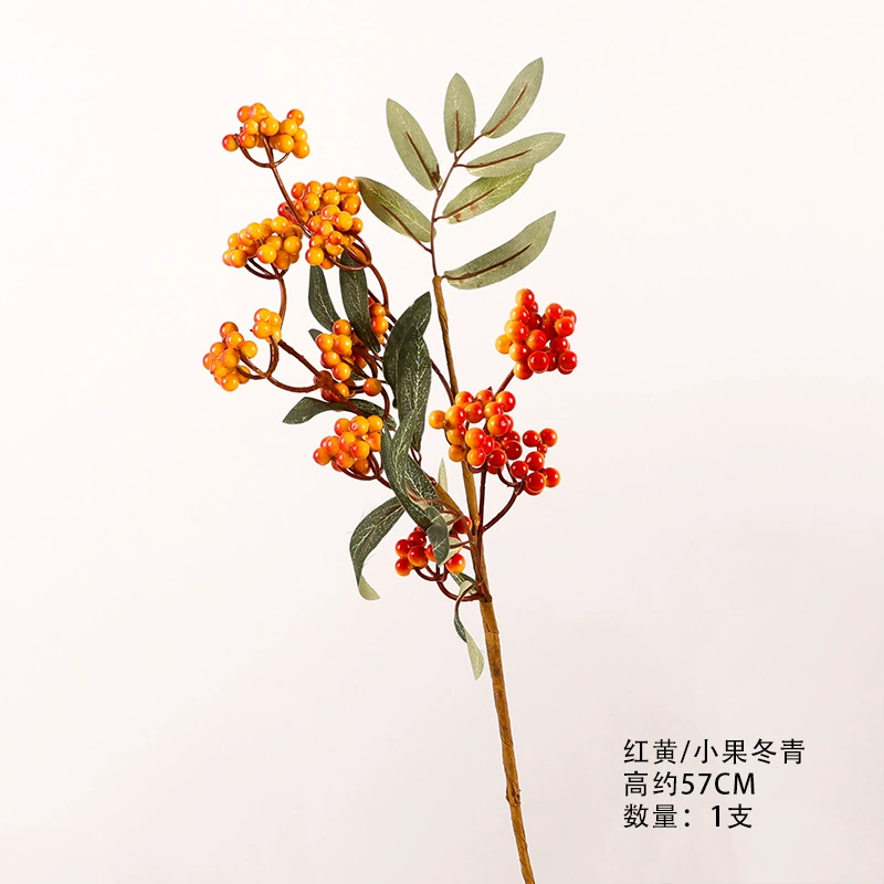Fujiao New Year Flower Material Wholesale Simulation Flower Winter Qing You Gali Pomegranate Persimmon DIY Materials