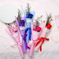 Women's Day gift Mother's Day carnation soap flower bouquet rose for mom for teacher rose