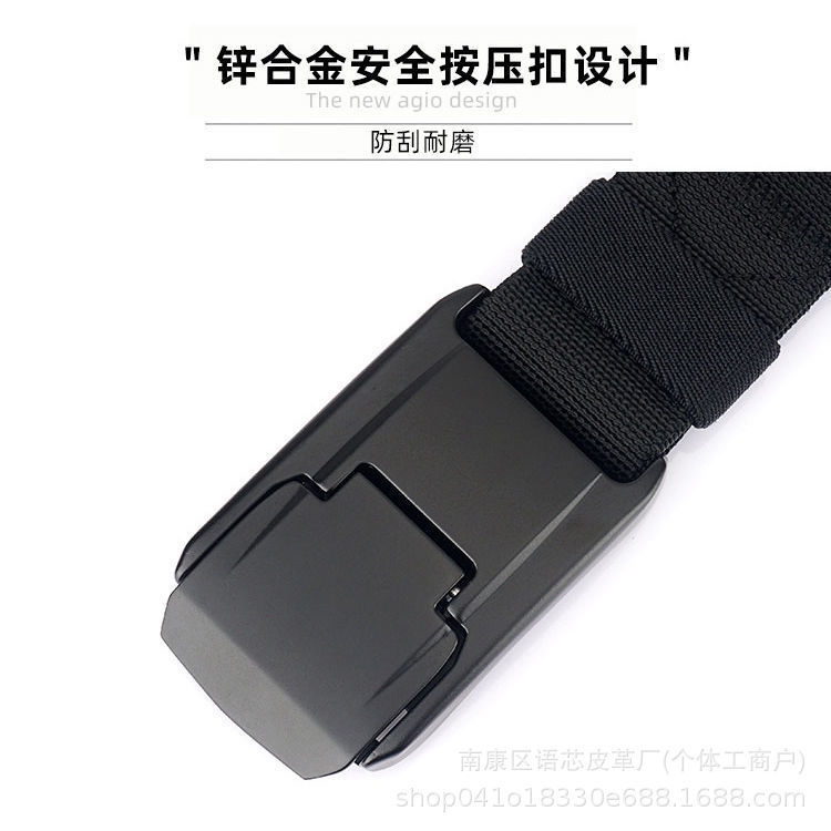 新型タクティカルバックル付きメンズベルト、伸縮性ナイロンベルト、作業用、アウトドアトレーニングベルト、クイックリリースパンツベルト|undefined