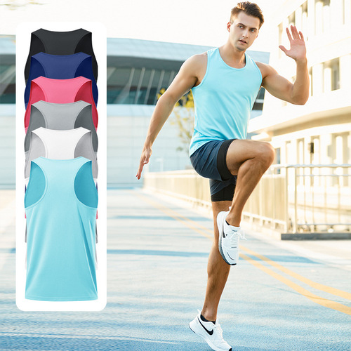 Sports vest men's basketball running loose quick-drying sleeveless vest casual breathable marathon track and field training top