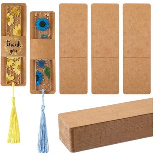 Kraft Paper Resin Bookmark Card Holder Bookmark Kraft Paper Card Sleeve Resin Bookmark Packaging Paper Sleeve Paper Card Holder
