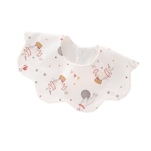 Waterproof children's cotton eating bib for new born for food, with pocket 5