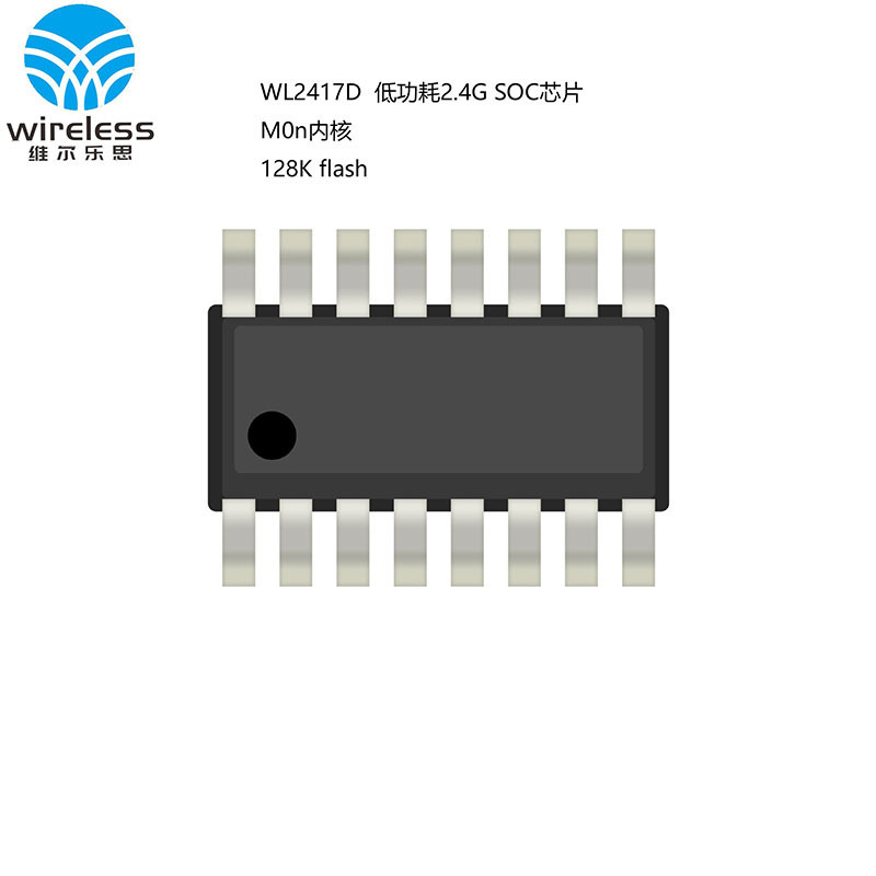 2.4g Wireless Transceiver Soc Chip 32-Bit M0 Core 2.4g Transceiver Wl2417D Xld Microcontroller