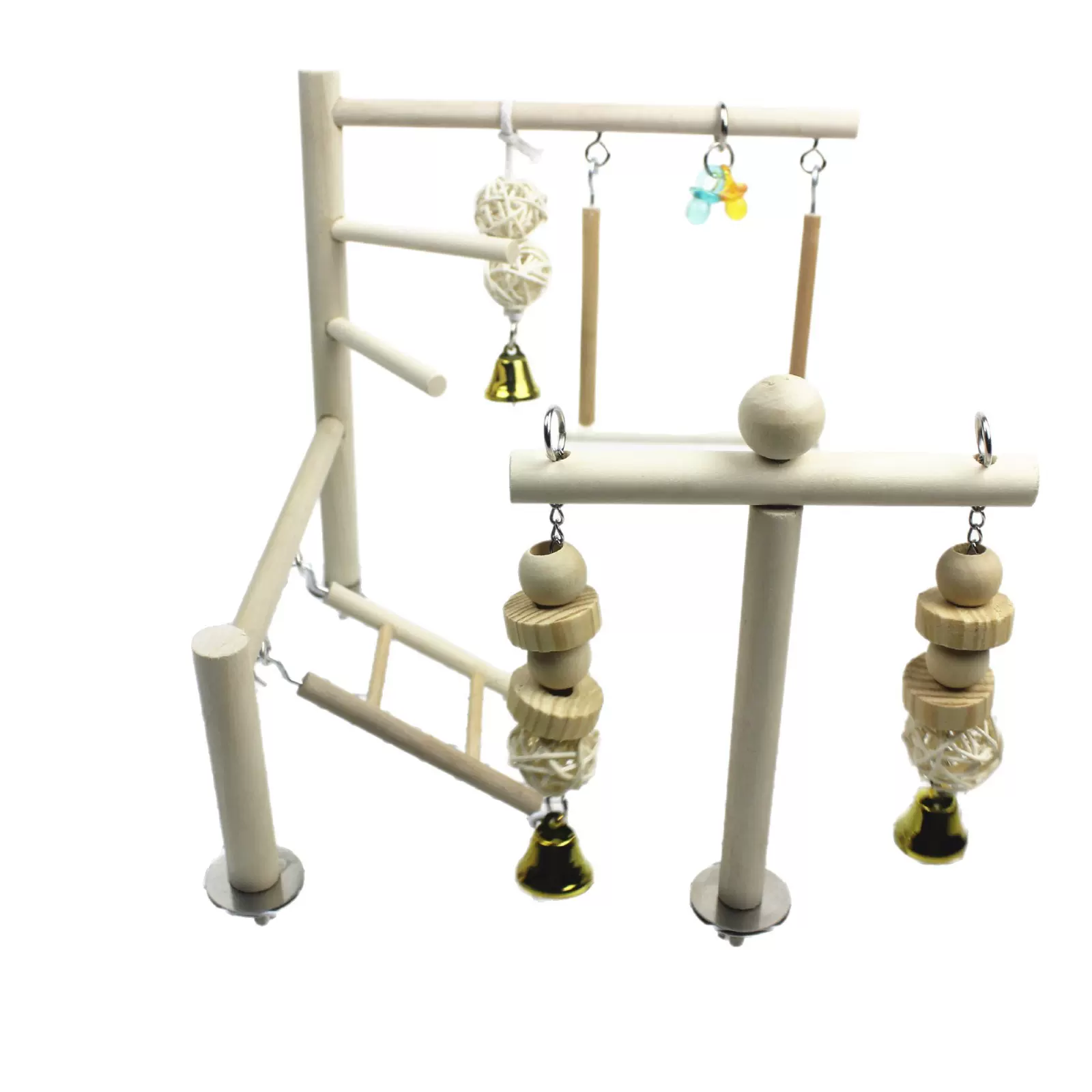 厂家供应木制游乐场 鹦鹉玩具宠物木制玩具鸟玩具鸟笼挂件CL-0536