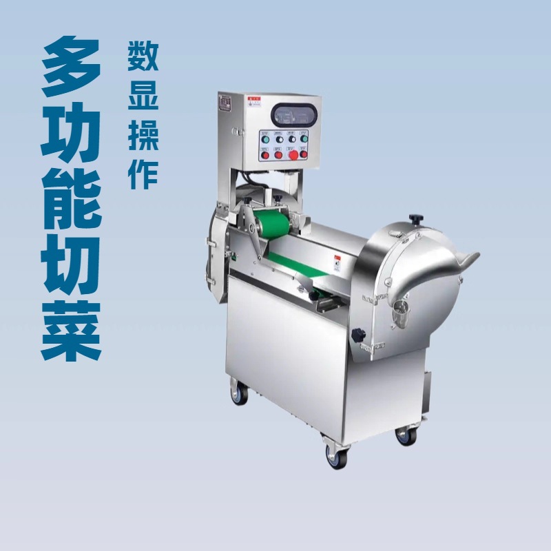 百成DQC-801切菜机双头切菜机全自动食堂切菜机切丁切片切丝切丁