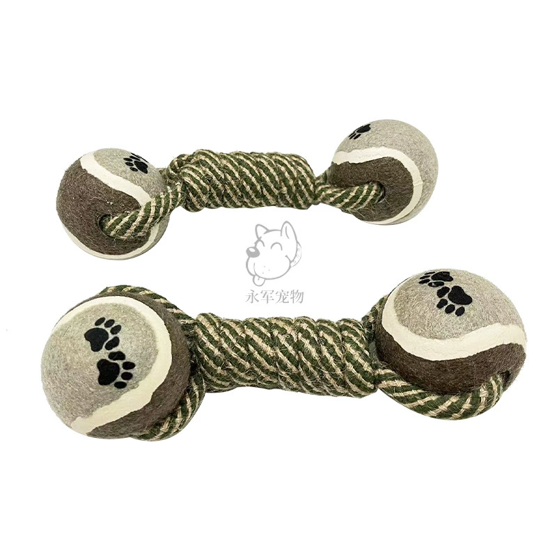 Игрушка для домашних животных Собака Хлопковая веревка Узел Игрушки Гести Теннисный теннис