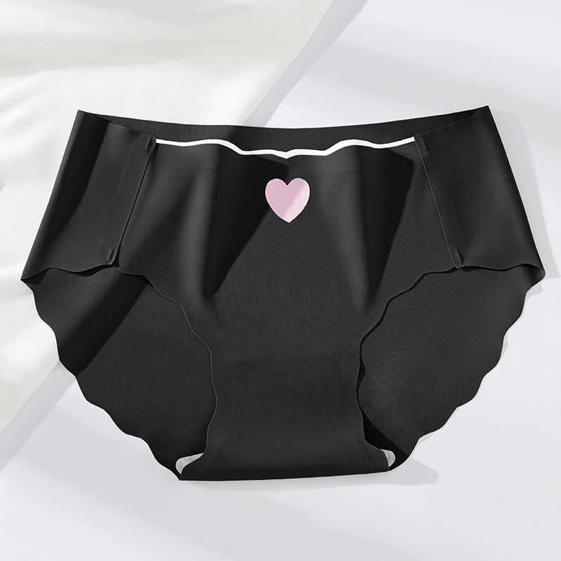 Ropa interior para mujer seda de hielo sin costuras algodón puro antibacteriano cintura media verano niñas pantalones cortos triangulares finos de gran tamaño refrescantes