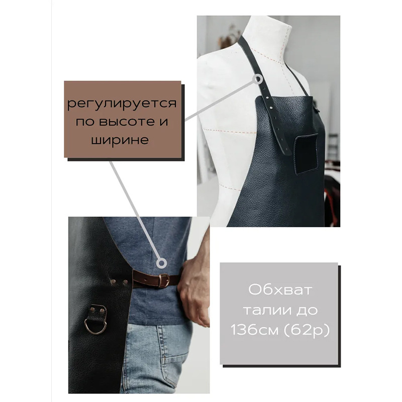 Transfronterizo Amazon PU delantal impermeable de piel café barbería ropa de trabajo delantal de cocina casero logo personalizado