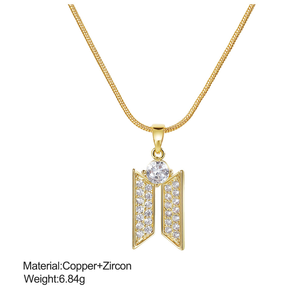 Geometric Trapezoid Necklace Image 1