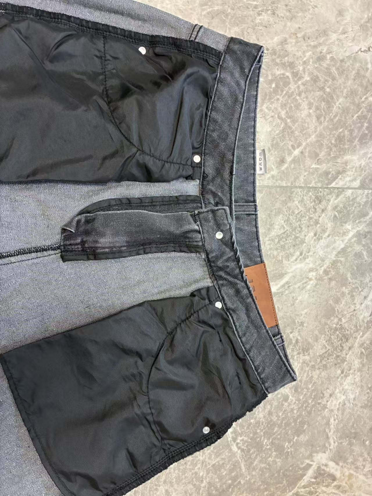 Men's Retro Washed Embroidered Straight Jeans For Men_voghion.com