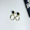 Vegetarian triangle triangle ear clip