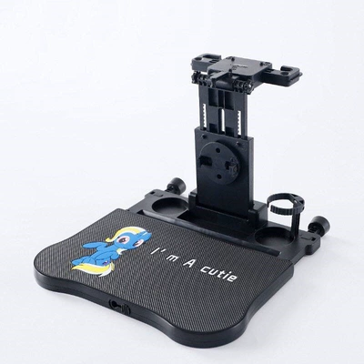 Car table board car seat back table, adjustable - a08-black-blue-elf-anti-slip-mat