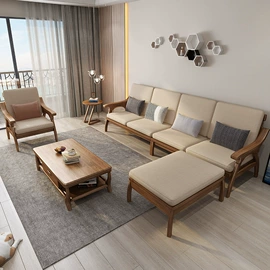 实木沙发;实木床;成套餐桌椅