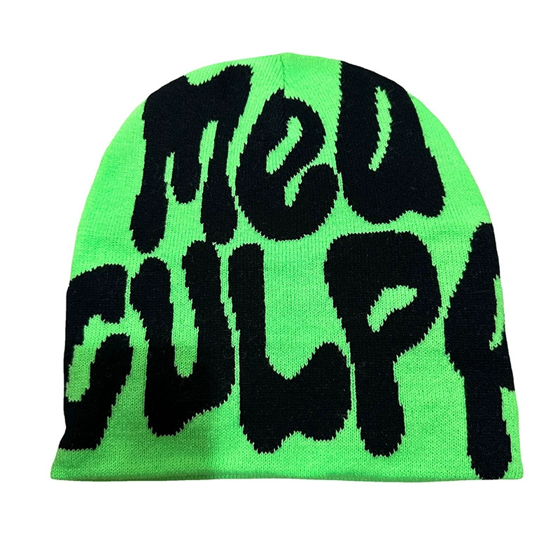 knitted winter beanie, woolen hip-hop style, unisex warm hat, multiple color patterns