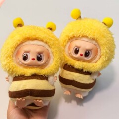 ベビー服 17cmlabubu ラブブマクロン ビニール ブラインドボックス ペンダント 交換用漫画ビーバースーツ