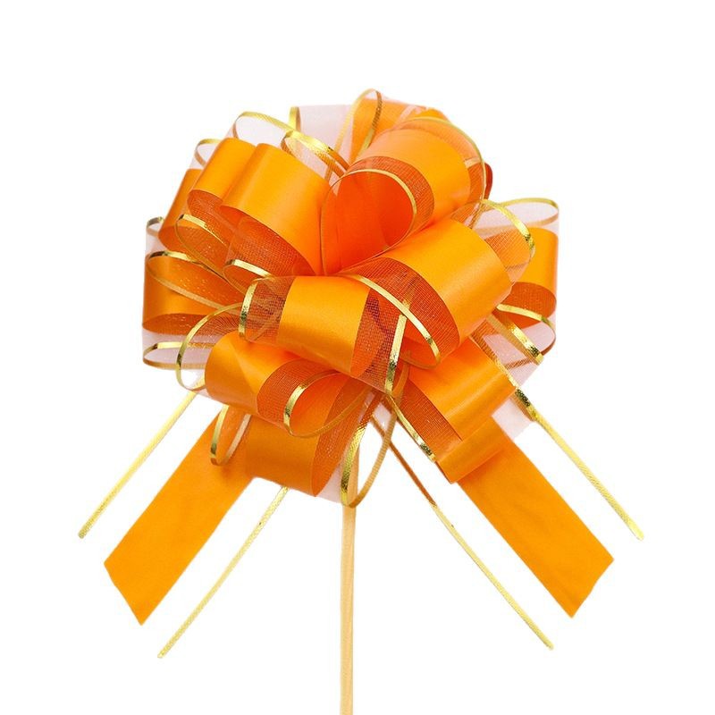 Transfronterizo 50 hilo de nieve grande tinta borde dorado esférico mano tire flor boda puerta decoración Navidad regalo embalaje bola de la flor