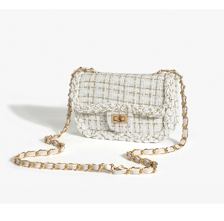 Women's Woolen Crossbody Bag Small Shoulder Bag Elegant Design_voghion.com