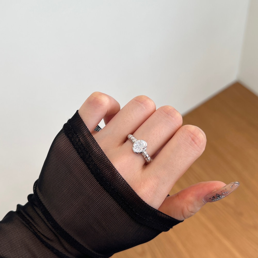 2g Weight Zircon Inlay Material Rings Classification 5, 9 Ring Size Holiday, Daily Occasion 925 Sterling Silver Material Geometric Pattern 2025 Spring and Summer Season Women's Gender Elegant, Simple Style Style 925 Sterling Silver Zircon Geometric Rings 925 Sterling Silver Rings 18