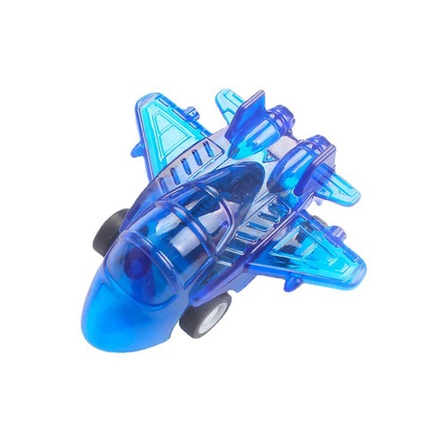 Transparent pull-back small airplane children's toy pull-back airplane model micro-business offline street sweeper small gifts wholesale