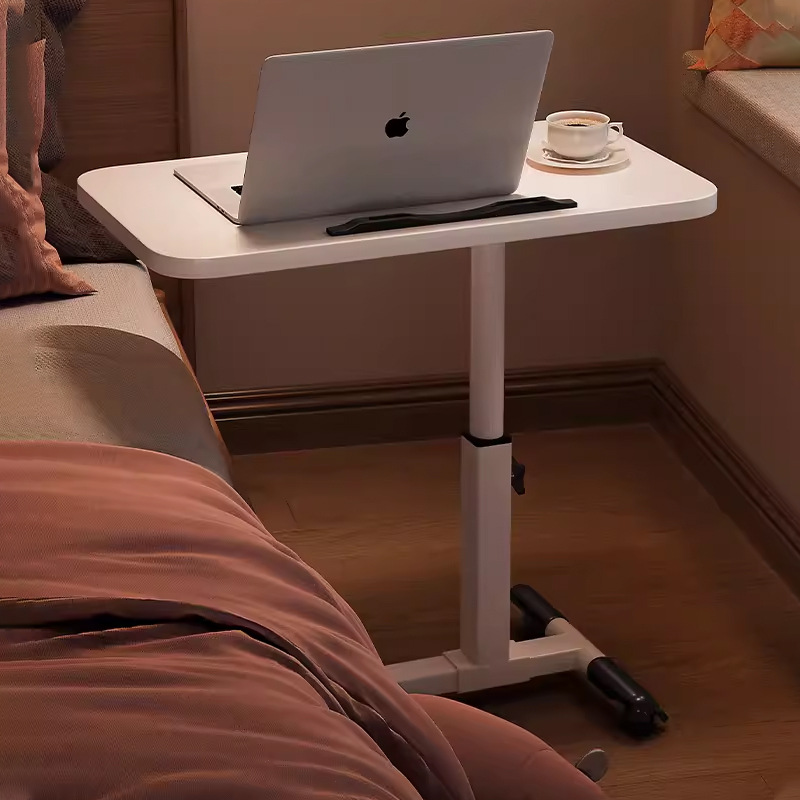 Mesa de noche móvil moderno minimalista mesa de noche ajustable hogar dormitorio cama escritorio de la computadora Mesa estante
