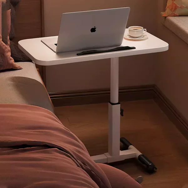 Bedside Table Movable Modern Simple Bedside Table Liftable Household Bedroom Bed Computer Desk Storage Rack Table