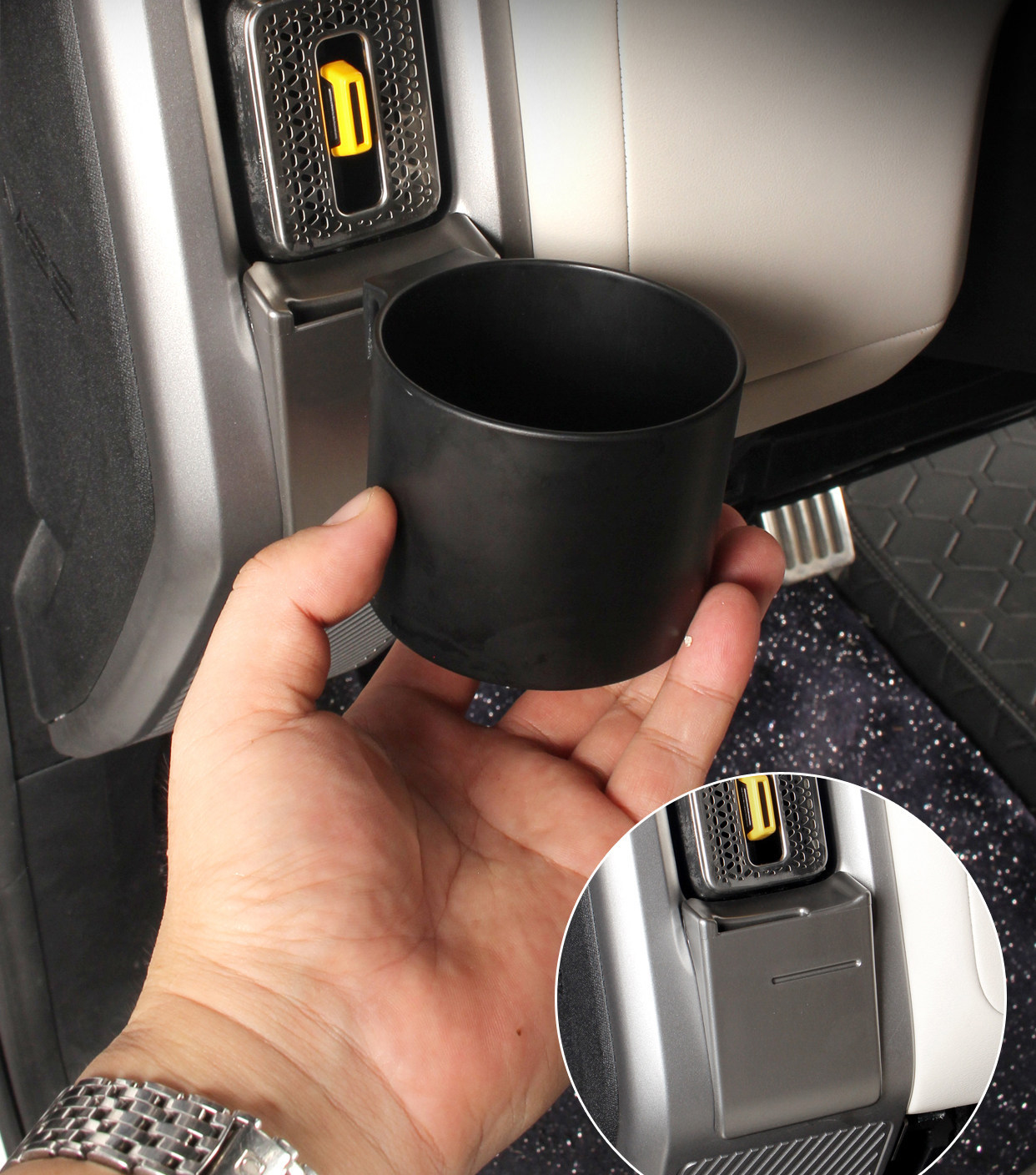 Suitable for ICAR V23 air vent cup holder, specialized car-mounted beverage cup rack storage organizer modification