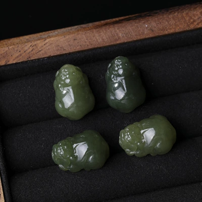 Bead DIY Red String — Zərgərlik ara hissələri - 8-natural-hetian-jade-pixiu