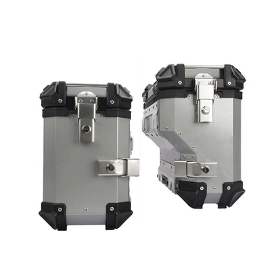 Motorcycle trunk — 38L Side Box Waterproof - 38l-right-side-box-silver