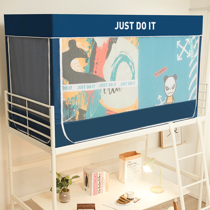 Mosquitera, dormitorio de estudiantes 2024, nueva instalación gratuita, literas individuales anti-caída, cortina de cama opacas universal