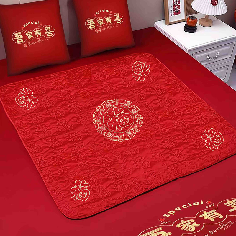 Mujeres de boda almohadilla de boda almohadilla de boda almohadilla de boda almohadilla de bordado de 100 fu para aumentar el cojín de la habitación de la boda edredón