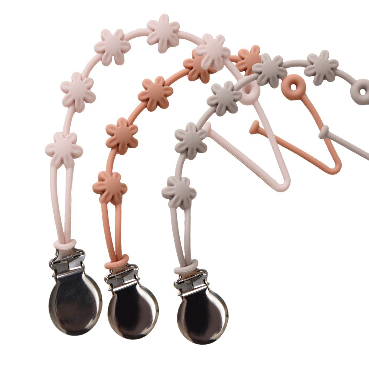 3개입 : 화화-304 클립 (라이트핑크+라이트오렌지+다크살구)