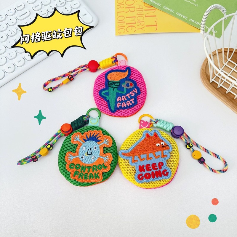 夏のメッシュ防蚊バッグ赤ちゃん防蚊バッグ収納小包飾り小銭入れかわいい携帯ストラップキーホルダー|undefined