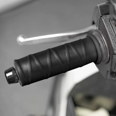 silicone anti-slip grips, pull-out handlebar | Motorcycle Handle Cover - black-silicone-handle-grips-a-pair-of-2-todays-special-low-price