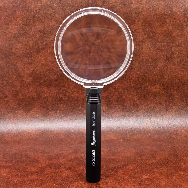 菱形柄亚克力放大镜 手持放大镜