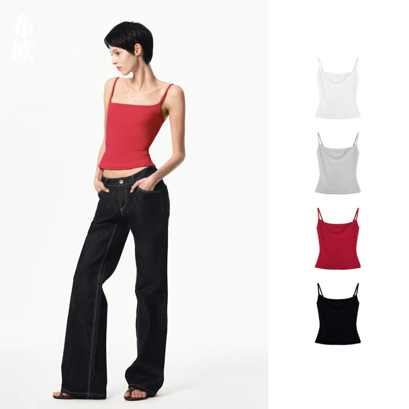 Ra New Product "Classic Wardrobe" Basic Square-Neck Inner Wear with Backless Camisole, Nanyou Women's Clothing Wholesale