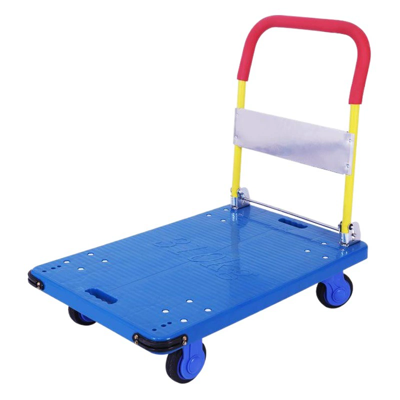 Удлиненный складной бортовой грузовик сверхмощная тележка Бесшумная Тяговая тележка удобный склад Оптовая Продажа с фабрики небольшой прицеп