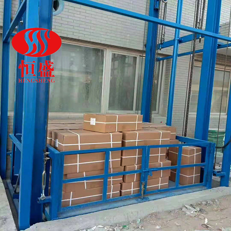 厂家定制上货货梯导轨式液压升降货梯二层上货平台车间运货升降机