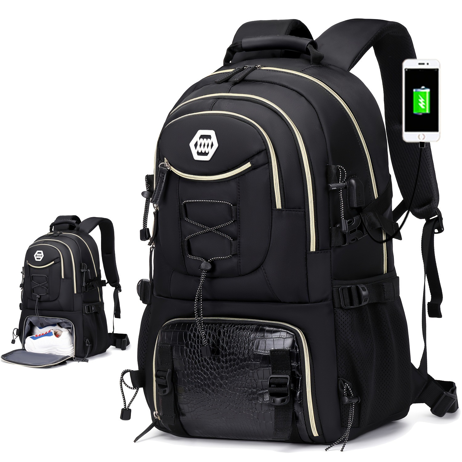 Women's backpack, lightweight, large capacity, high-quality travel bag, hiking bag, Oxford cloth backpack
