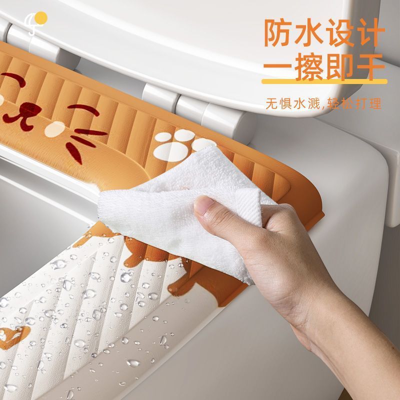 优勤马桶坐垫EVA四季通用家用新款粘贴式防水免洗坐便器套座圈垫|undefined